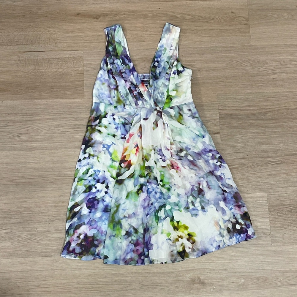 Floral V-Neck Maternity Midi Dress - Picture 5 of 5